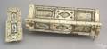 Unusual Continental carved ivory pencil box 19th c