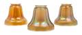 Three Nuart Glass Shades
