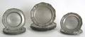Seventeen German pewter plates 19th c