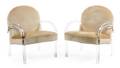 A Pair of Lucite Armchairs Charles Hollis Jones