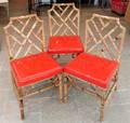 A Pair of Bamboo Side Chairs
