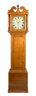 A George IV Tall Oak Case Clock