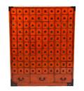 A Chinese Export Red Painted Apothecary Chest