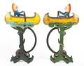 A Pair of Painted Whirligigs