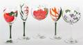 A Set of HandPainted Stemware