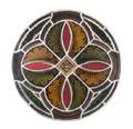 A Victorian Style Leaded Glass Rondel