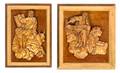 Two Carved Giltwood Panels