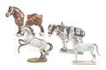 Two Danish Porcelain Horses