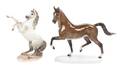 Two German Porcelain Figures of Horses
