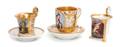Three Continental Porcelain Cups