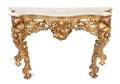 A Louis XV Style Giltwood Console Table