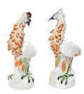 A Pair of Porcelain Ornithological Figures