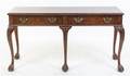 A Baker Chippendale Style Mahogany Console Table