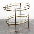 An Art Deco Style Brass Bar Cart