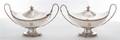 A Pair of Sheffieldplate Sauce Tureens and Covers