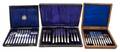 Three Cased Flatware Sets
