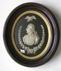 Oval threequarter relief portrait of George Washington