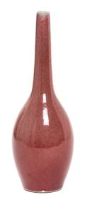 A PeachBloom Glazed Porcelain Bottle Vase