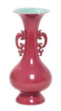 A Ruby Red Glazed Porcelain Vase