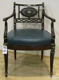 Regency style painted armchair