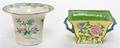 Two Canton Enamel on Copper Planters