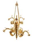 A Neoclassical Gilt Bronze TwelveLight Chandelier