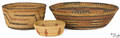 Three Native American basketry bowls 20th c