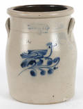 New York threegallon stoneware crock