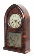 Daniel Pratt  Sons mahogany beehive mantel clock