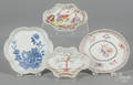 Four small Chinese export porcelain dishes