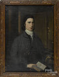 English oil on canvas portrait of a gentleman