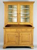 Pennsylvania painted pine Dutch cupboard ca 1830