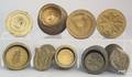 Group of carved miniature buttermolds 19th c