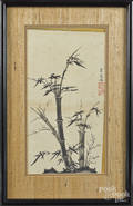 Chinese watercolor drawing of bamboo