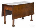 Pennsylvania Chippendale walnut drop leaf dining table