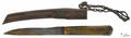 Leni Lenape Native American Indian sheath knife 19th c