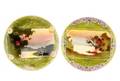 Group Of 2 Art Nouveau Slovakian Majolica Plates