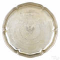 J Wagner  Son German silver presentation tray