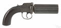 British large caliber sixbarrel percussion pepperbox pistol