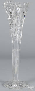 Brilliant cut glass vase