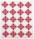 Appliqu cross flower quilt