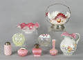 Group of miscellaneous Victorian glassware