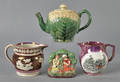 Majolica cauliflower teapot