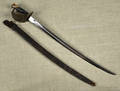 US Naval cutlass with a scabbard