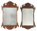 Two Chippendale style mahogany mirrors