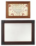 Modern painted frame with a mirror