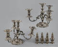Pair of silver plate Tiffany  Co candelabra