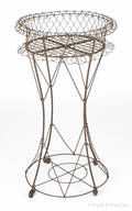 Victorian wire plant stand