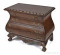 Maitland Smith mahogany bombe chest of drawers