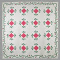 Floral appliqu quilt